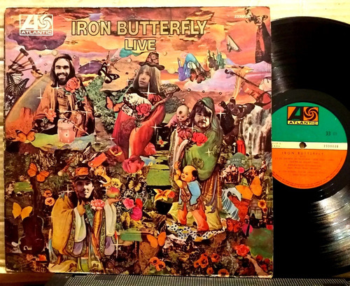 Iron Butterfly - Live - Lp Vinilo Uruguay Año 1970 - Psycho