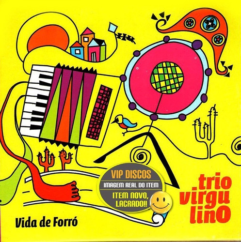 Cd Trio Virgulino Vida De Forró Promocional - Novo Lacrado