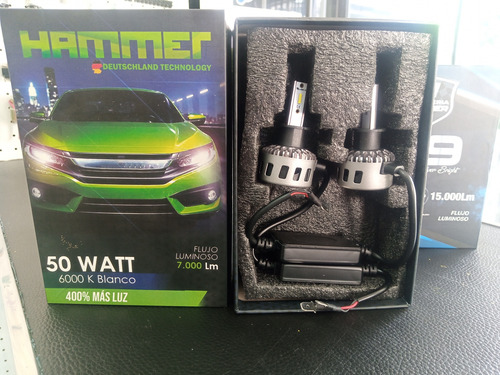 Bombillo Led H1 - H3 - H7 - H11 Marca Hammer