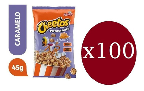 Pipoca Pronta Doce Caramelizada Elma Chips Cheetos 100un X45