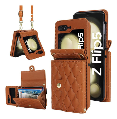 Funda Tipo Billetera Cruzada For Samsung Galaxy Zflip 3/4/5