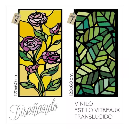 Vinilo Decorativo Translucido Vitraux Ventanas-mamparas