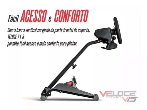 Suporte Veloce V2 Cockpit, para Volantes Logitech e Thrustmaster