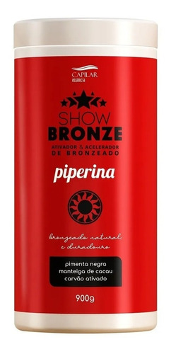 Ativador De Bronzeado Parafina Piperina Show Bronze 900g