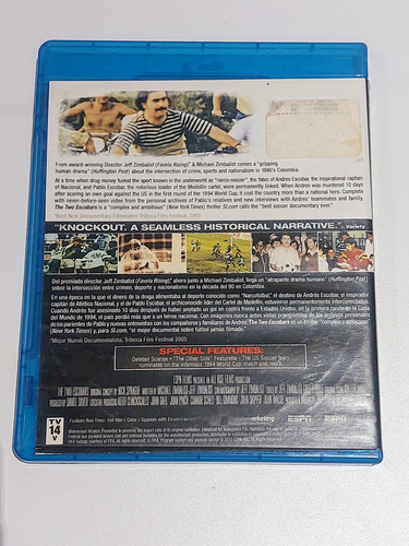 The Two Escobar Blu-ray Andres Y Pablo Escobar Solo Ingles (Usado)