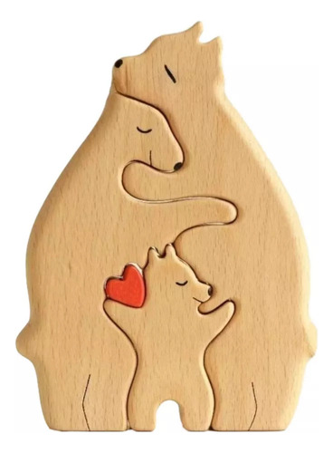 Fe Puzzle De Madera For Bear Family, Bears Of