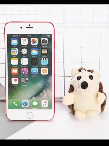 Llavero Peluche Felpa Erizo Puerco Espín Tierno Kawaii