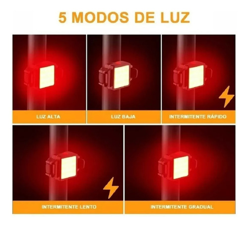 Luz Para Scooter Luces Bicicleta Recargable Knog Led Ciclism Color Negro