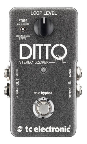 Imagem 1 de 1 de Tc Electronic Ditto Stereo Looper Pedal Para Guitarra/baixo