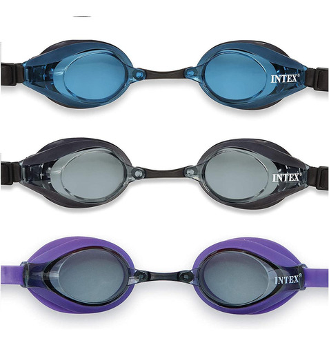 Oculos De Natação Velocidade Intex Idade 8+