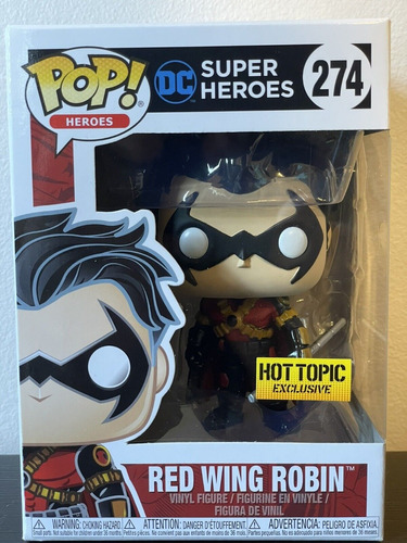 Funko Pop Dc Super Heroes Red Wing Robin #274 Hot Topics