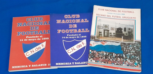 Tres Memorias Y Balances Del Club Nacional De Football 