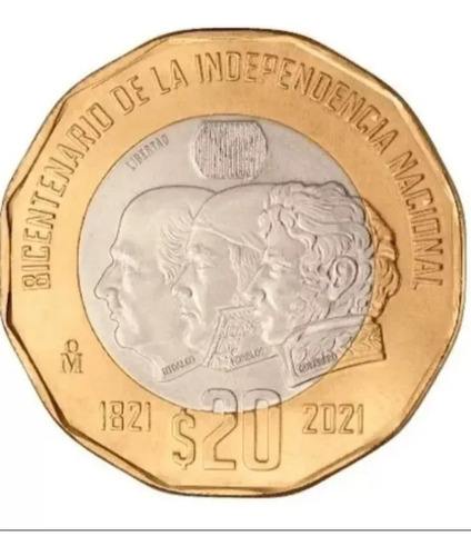 Moneda De 20 Pesos Bisentenario De Independencia