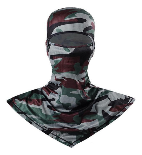 Balaclava Grande Multifuncional Máxima Protección Sol 4x4 Color Camo Verde