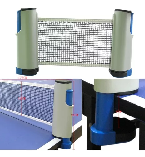 Redes y postes retráctiles para tenis de mesa, Red de ping-pong portátil  con longitud ajustable, Red de mesa de ping-pong para jugar - AliExpress