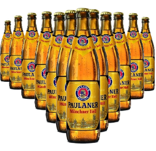 Kit 12un Paulaner Münchner Hell 500ml