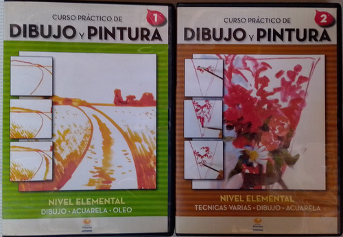 Curso Práctico De Dibujo Y Pintura 1&2/ Acuarela Óleo 2 Dvds