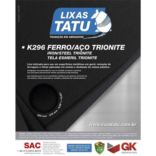 50 Lixa Ferro Tatu 50 Trionite C34754