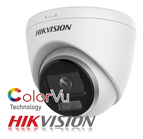 Cámara Ip Domo 1080p Hikvision Colorvu 2mp 2,8mm Ip67 Poe