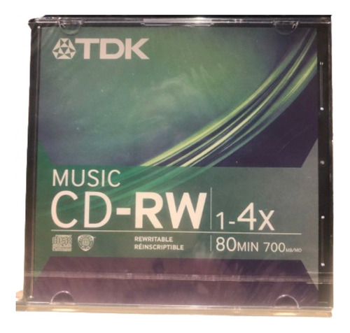Cd-rw Music Tdk 4x - 80 Min.( Grav. De Mesa) Lacrado Virgem