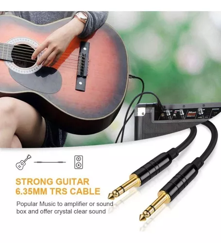 Cable Jack Plug 6.3 Mm Mono Guitarra Amplificador 1.5 Mts