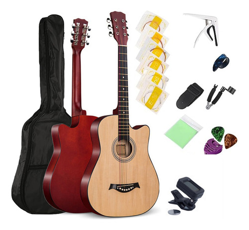 Guitarra Curva Acústica, Paquete De Accesorios