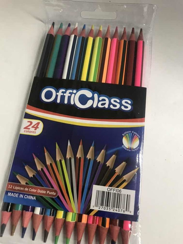 Caja De Colores Officlass Sencillo  X12