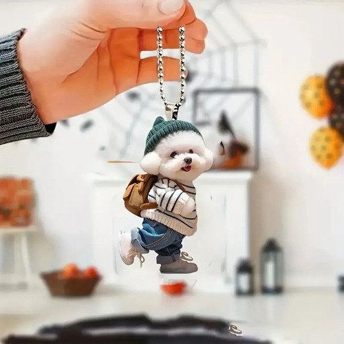 Mochila Con Colgante De Acrílico De Doble Cara D 2d Puppy