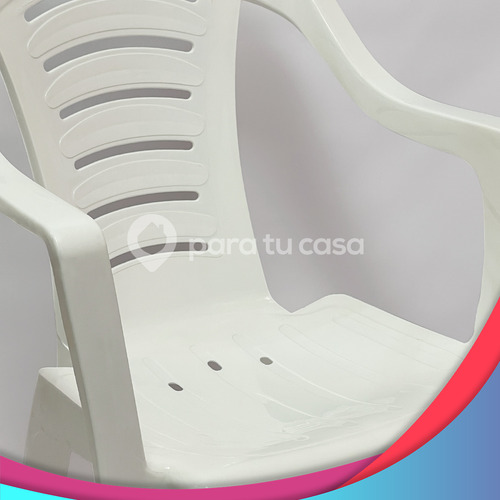 Sillón Silla X6 Plástica Apilable Reforzada Malawi Florida