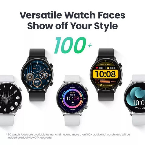 Imagen 3 de 8 de Smartwatch Haylou LS16 1.4" caja negra, malla negra