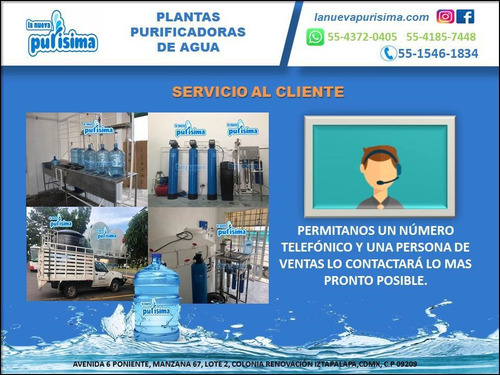 Imagen 8 de 10 de Planta Purificadora De Agua $29,500.00 Sin Anticipos