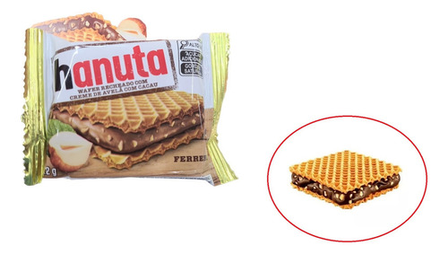 Wafer Recheado Hanuta C/24 Unidades De 22g Ferrero