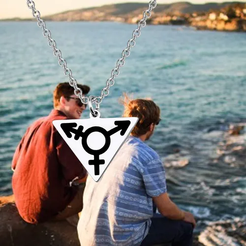 Myospark Symbol Transgender Lgbt Gay Triangle Colgant Ftm