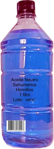Aceite Neutro P/sahumerio Diluir Esencia Retardador X Mayor