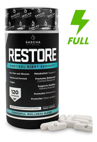 Sascha Fitness Restore 120 Capsulas Fit 9 Nocturno Restore
