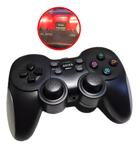 Joystick Inalámbrica Recargable 6 En 1 Para Pc Ps2 Ps3