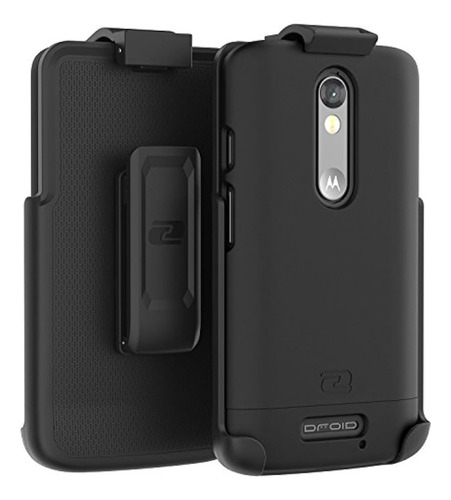 Estuche Para Cinturón Motorola Droid Turbo 2 Con Carcasa Ult