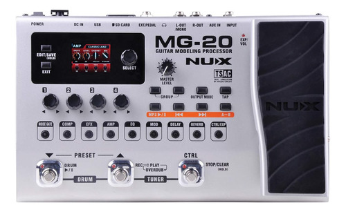 Nux | Efecto Guitarra Modelado | Guitarra Multi Fx Pedal