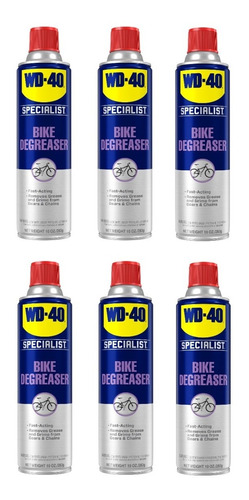 Limpia Cadena Bicicleta Wd-40 Bike X 6unidades(espuma 10 Oz)