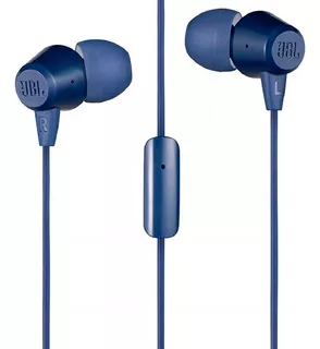 Gratis!!! Audífono Jbl C50hi Con Micrófono Bass Sound Azul