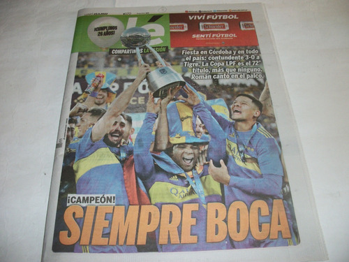 Boca Campeon Copa Liga Profesional 2022 Con P/ - Lote (Usado)