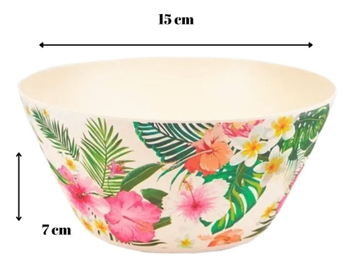 Imagen 4 de 8 de Ensaladera Fibra De Bambu 15 Cm Diseño Moderno