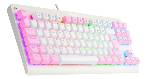 Redragon Dark Avenger Rgb Branco E Rosa Switch Marrom