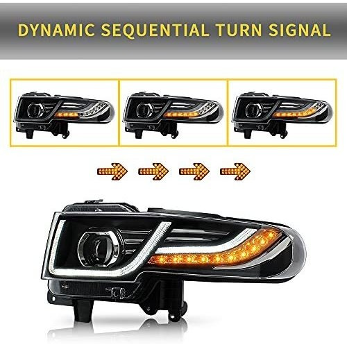 Faro Led Vland Projector Y Parachoques Negro Para [toyota Fj