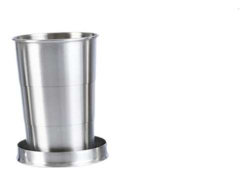2 Taza Plegable Taza Portátil De Acero 150ml 6,5 Cm X 7,6