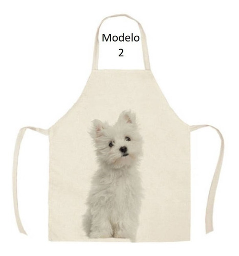 Delantal Cocina/mascotas/ Perros West Highland White Terrier