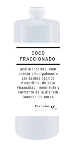 Aceite De Coco Fraccionado 500 Ml