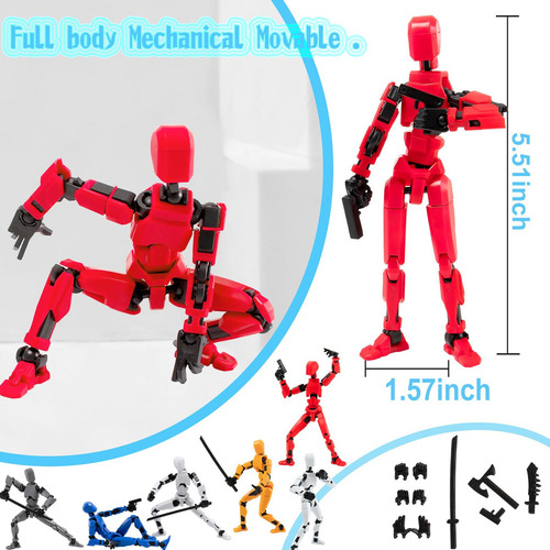 Ha Juego De 4 Figuras De Acción Titan T13 Ensambladas Lucky