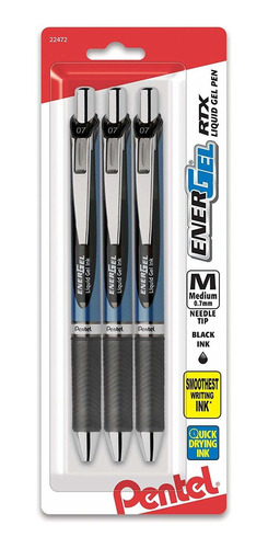 Pentel Energel Deluxe Liquid Gel Pen, 0.7mm, Needle Tip