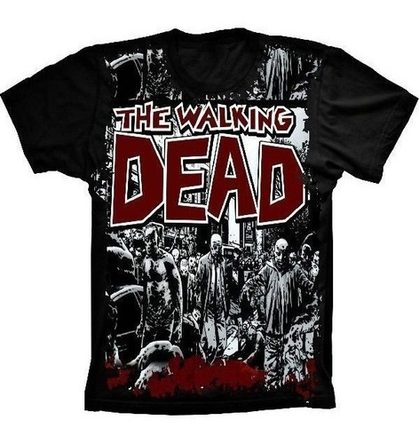 Camiseta Estilosa 3d Fullprint - Series De Sucesso Zumbi